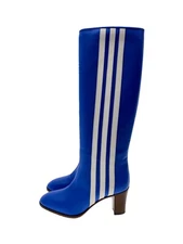 Gucci Adidas 73Mm Knee High Boots Long Boots 35.5 Brw 715584 Inm68