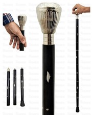 37'' Antique Brass Head Handle Wooden Walking Stick Cane Handmade Gift Item