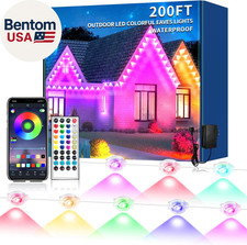 200ft Permanent Outdoor Lights For Housewaterproof Smart Rgb Led Eaves Lightsp