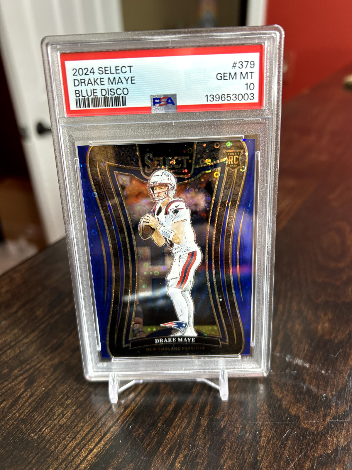 2024 Select Drake Maye Blue Disco Suite Level Rookie /25 PSA 10 FIRST ON PRINT!