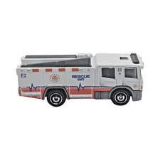 2025 Matchbox Scania P360 Fire Truck - White - MBX RESCUE V - Loose