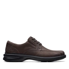Clarks Mens Gessler Lace Brown Leather Dress Casual,Casual  Shoes