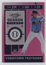 2020 Chronicles Contenders Optic Pink Prizm 11/25 Yoshi Tsutsugo Yoshitomo 0j4n