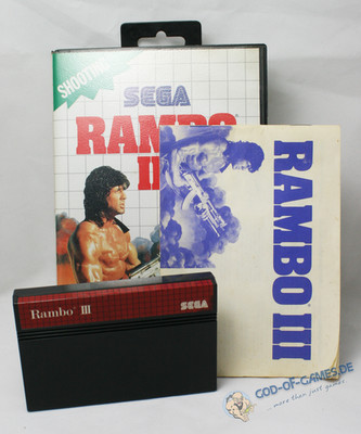 Rambo III Sega Master System -Komplett-