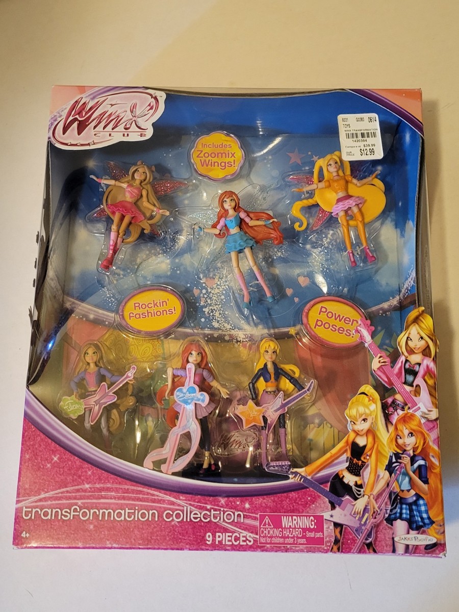 Winx Club Transformation Collection BOX 6 FIGURES Zoomix SEALED