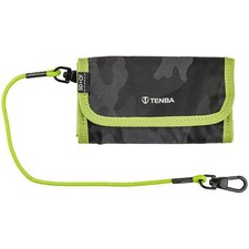 Tenba Tools Reload SD6 + CF6 Card Wallet - Black Camo/ Lime
