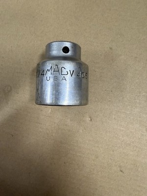 MAC Tools 1/2'' Drive 1-1/4'' SAE 6pt Socket V406 Shallow Made in USA