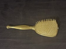 Antique Gold-Tone Hair Brush - 9.5" Long