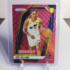 2024-25 Cody Williams NBA Prizm Monopoly Red Wave Prizm #35 UTAH JAZZ RC