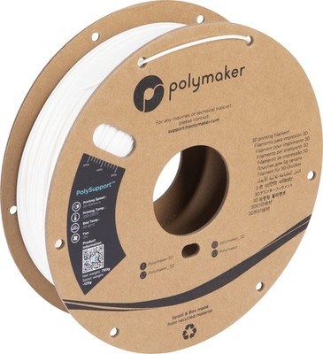 3D Printer Filament 1.75mm 0.75kg Pearl White PolySupport PD04001 Polymaker Away