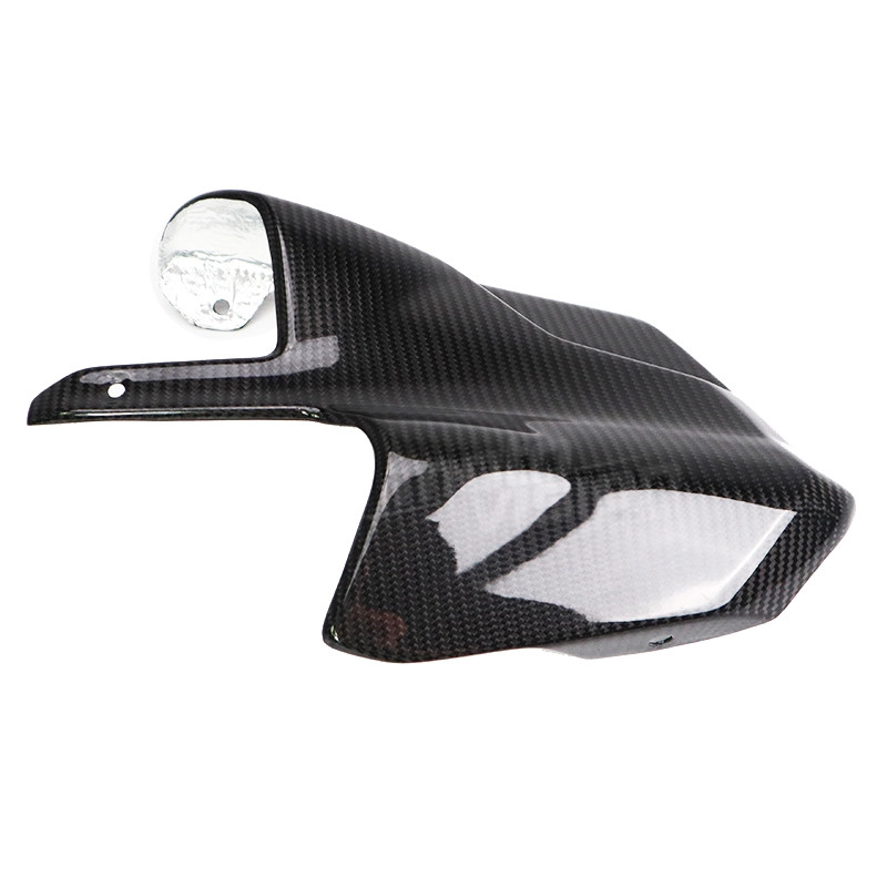 Cache pot Carbone Ducati Multistrada 1200S pour habiller l'échappement du trail