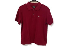 Lacoste Men's Size 4 M Polo Shirt Red Classic Fit Short Sleeve Cotton Pique Logo