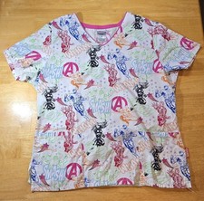 Marvel Fantastic Four Scrubs, MEDIUM, 5 ship, Each add. item 1 ship