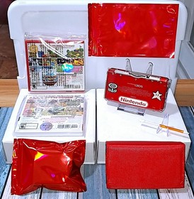 🔥🔴🔥 Nintendo 3DS FLAME RED Console Bundle Mario 3D Land + Captain Toad + Case