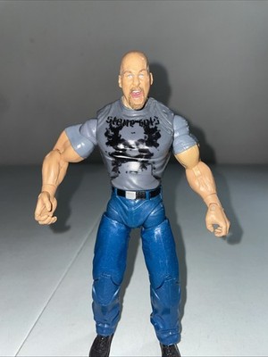 WWE WWF 2005 Jakks Pacific Deluxe Aggression Figure -- Stone Cold