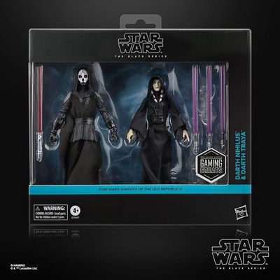 NEW STAR WARS THE BLACK DEATH SERIES DARTH NIHILUS & DARTH TRAYA KOTOR II SEALED