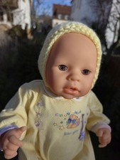 Zapf Puppe Little Chou Chou 42 cm Babypuppe 2001 mit Zubehör SET 04 in gelb/rosa