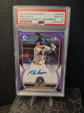 2023 Bowman Draft Mike Boeve Purple 1st Auto #CDA-MB 58/250 PSA 10 Brewers 