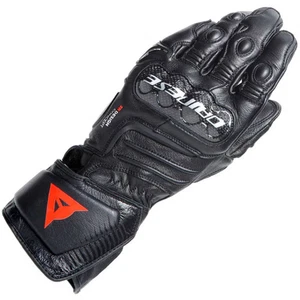 Dainese Carbon 4 Long Leather Motorcycle Motorbike Gloves - Black