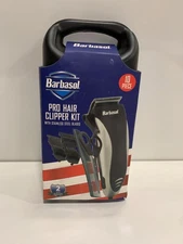 Barbasol 10 Piece Pro Hair Clipper Kit With Stainless Steel Blades & Travel Case