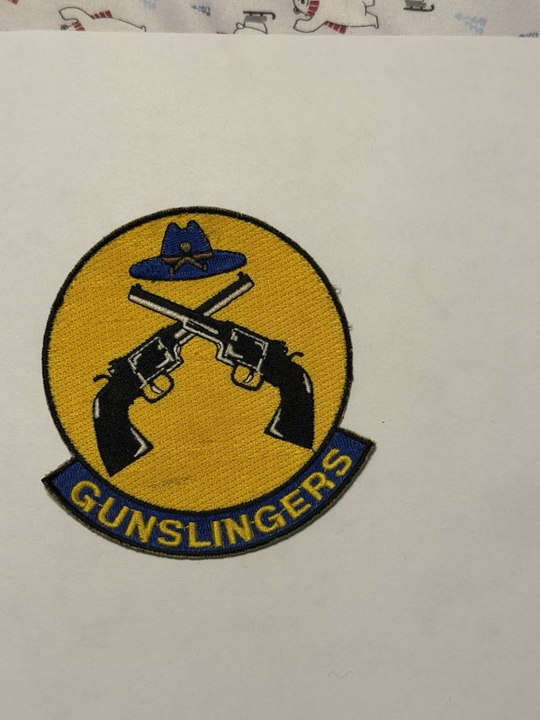 Vintage Gunslingers Military Deployment Unit Patch, 4”