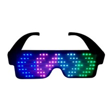 LED Glasses: Light Up Sunglasses with Long-Life Battery, Neon, 11 Patterns