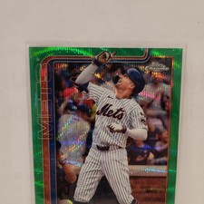 Topps 2025 Topps Chrome Brandon Nimmo Green Refractor /99 #94 Mets