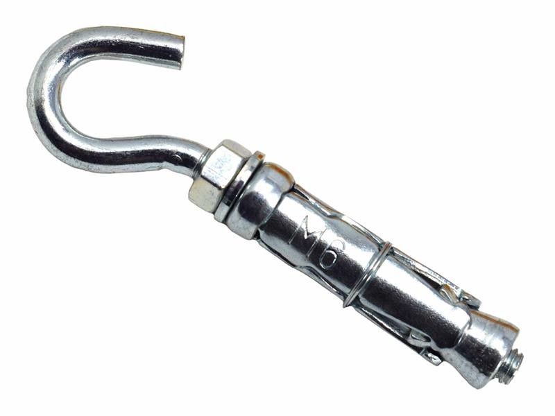MasonMate M6 Hook Bolt Shield Anchor - 50 Pack for Masonry