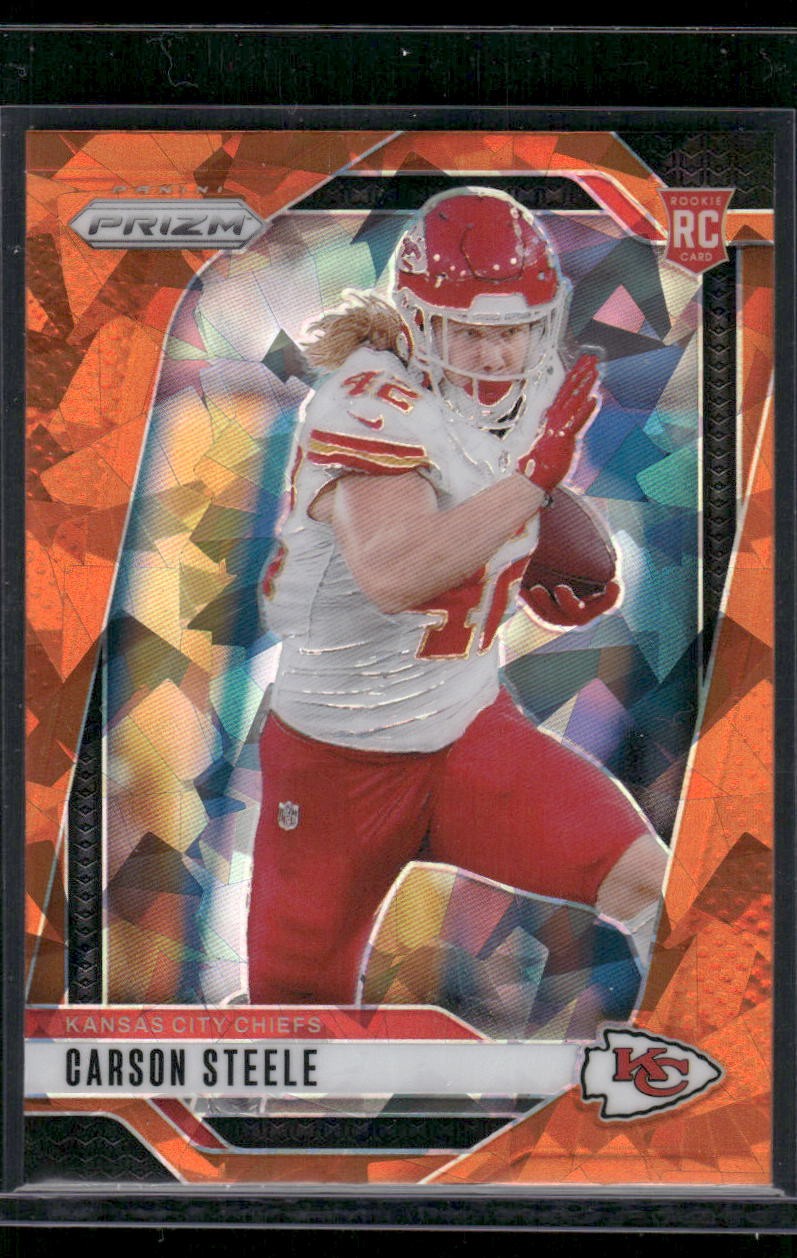 2024 Panini Prizm #377 Carson Steele Orange Ice