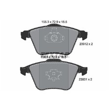Satz Bremsbeläge Bremsklötze vorne für Mazda 3 BK BL 23996124