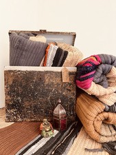 Large Natural Colours Handmade Dari Rag Rug Mat Recycled  Fair Trade Cotton New