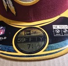 Washington Redskins New Era 59FIFTY Fitted Hat Size 7 1/4 Burgundy Gold NFL Cap — photo 2