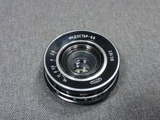 VINTAGE SOVIET LENS INDUSTAR-69 2.8/28 M39 MOUNT RARE