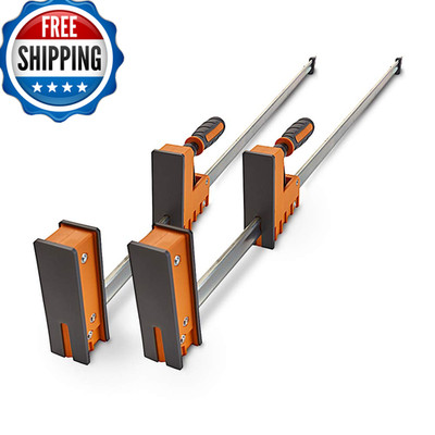 Bora 40 Parallel Clamp Set 2 Pack Of Woodworking Clamps Rock-Solid Even