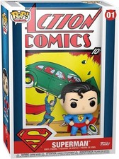 Funko Pop Cómic Cubierta DC Superman Action Comics #1 Figura Caja Usada/Desgarrada