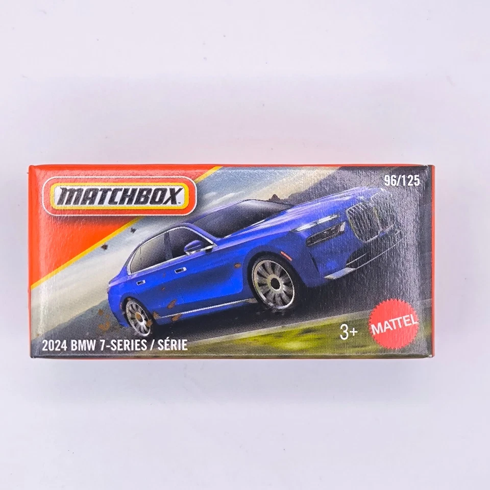 MATCHBOX BOX POWER GRABS MBX 2024 BMW 7 SERIES G70 BLUE 96/125 - Image 1 of 1