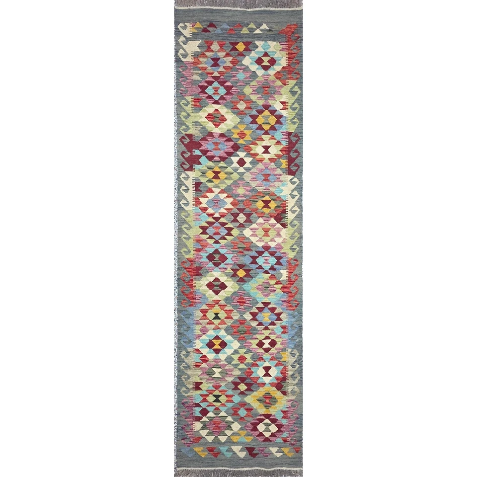 Tapis Couloir Maimana – Tissé Main à Plat - Photo 1/4