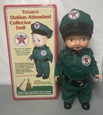 Texaco Oil Co. Station Attendant  Buddy Lee 13" Doll w/ Tin #2982