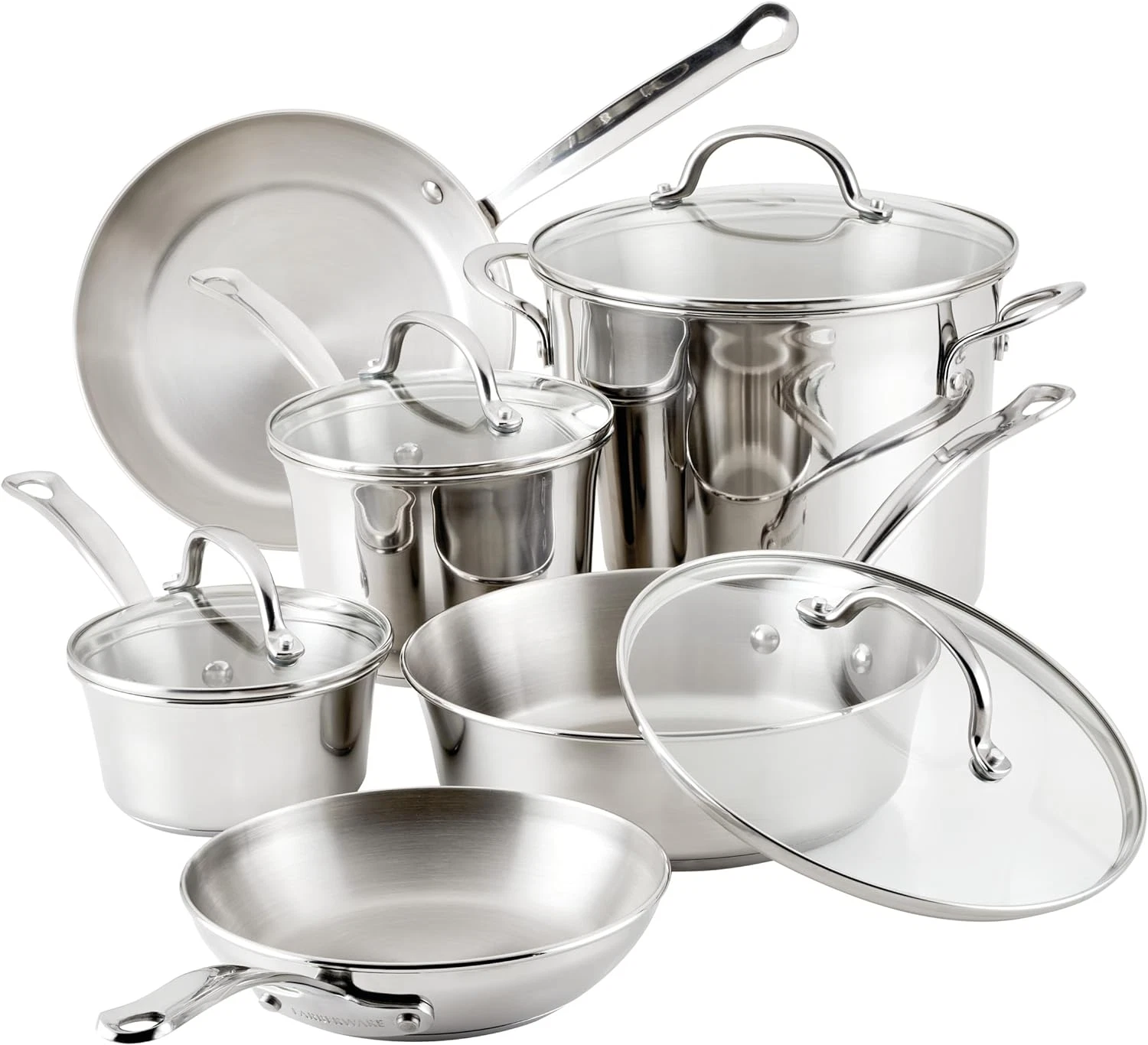 Millennium 10-Piece Stainless Steel Cookware Set for Effortless Cooking