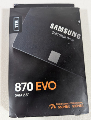 Samsung 870 Evo 1TB SATA3 SSD Drive MZ-77E1T0B/AM ---- NEW SEALED -----