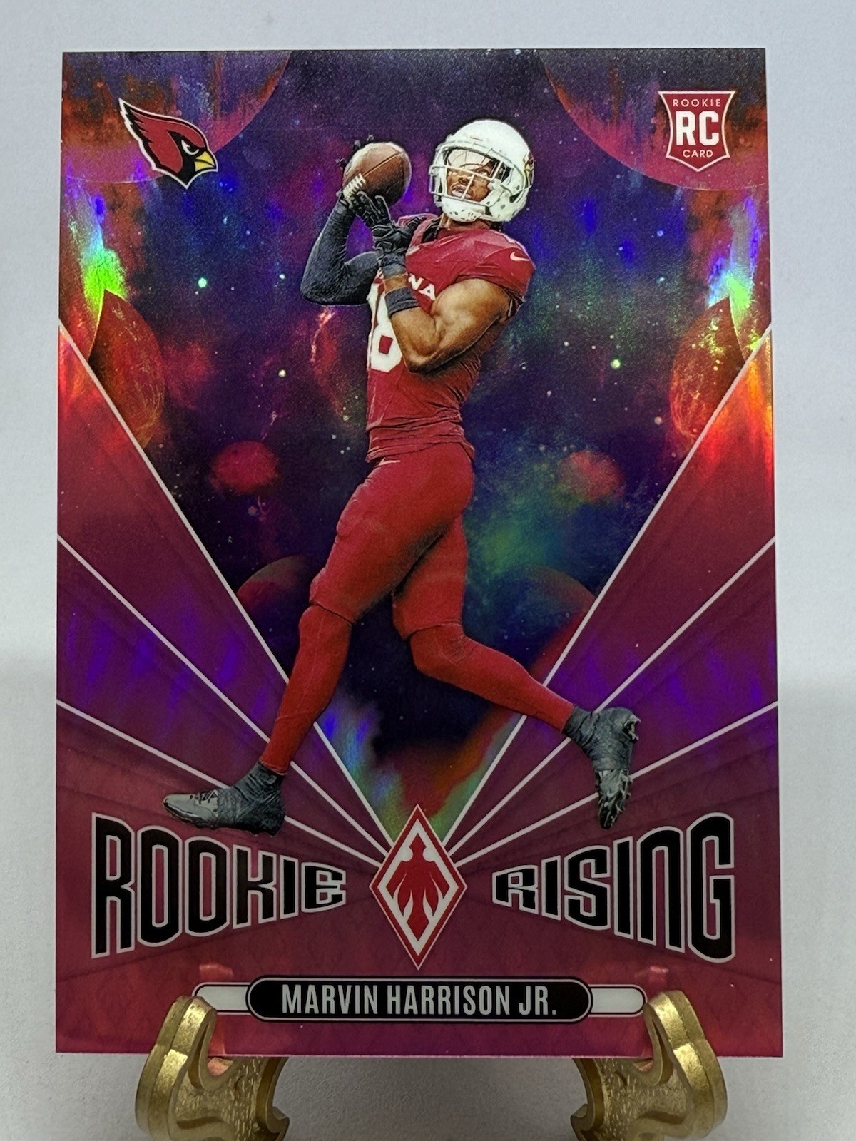 2024 Phoenix RC Marvin Harrison Jr. Rookie Rising Pink #/80- Arizona Cardinals