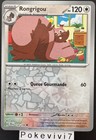Carte Pokemon RONGRIGOU 132/159 REVERSE EV9 Aventures Ensemble JTG FR NEUF