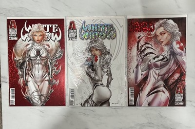 White Widow #1 #2 #3 2019 NM 9.4 Jamie Tyndall Foil Variant Set Gemini
