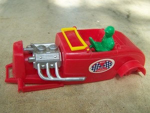 Hot Rod - plastic car body - Processed Plastics Aurora OK Herkimer - tether car