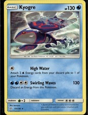 Carta Pokemon Acqua Kyogre Rara SM Eclissi Cosmica 53/236