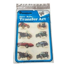 Denison Deco-Rubs Rub On Designs Antique Cars