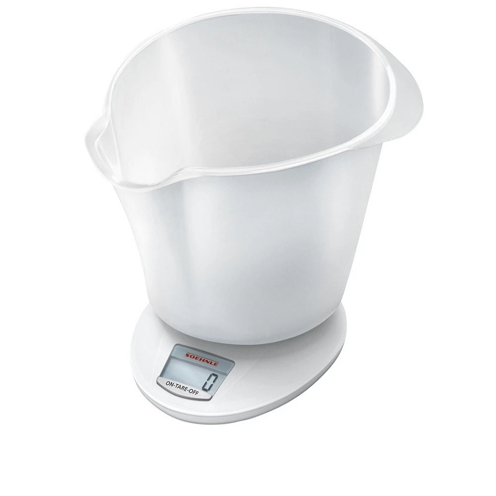 Soehnle Roma Plus Digital Kitchen Scale 5kg Capacity - White 65857