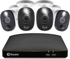 Swann Home/Business Wired DVR, 1080p Full HD Security Camera System, 4 Cameras