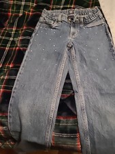 A Group of Three Girls Size 10 Adustable Waist 2 70's Flare Jeans 1 Straight Leg
