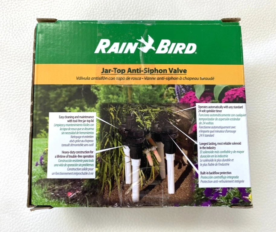 Rain Bird 1” Jar-Top Anti-Siphon Irrigation Valve (JTV/AS-100) RETAIL PACKAGING - Image 2 of 3